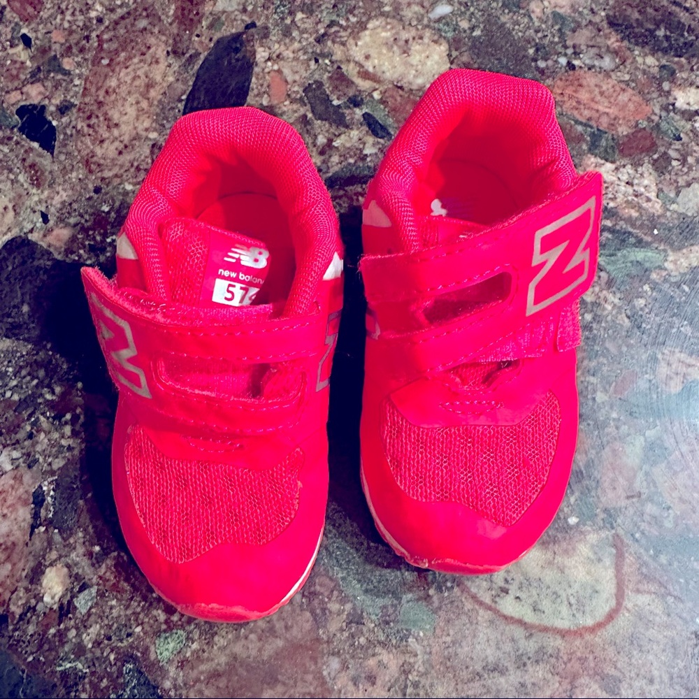Hot Pink NB sneakers for Baby Girl.